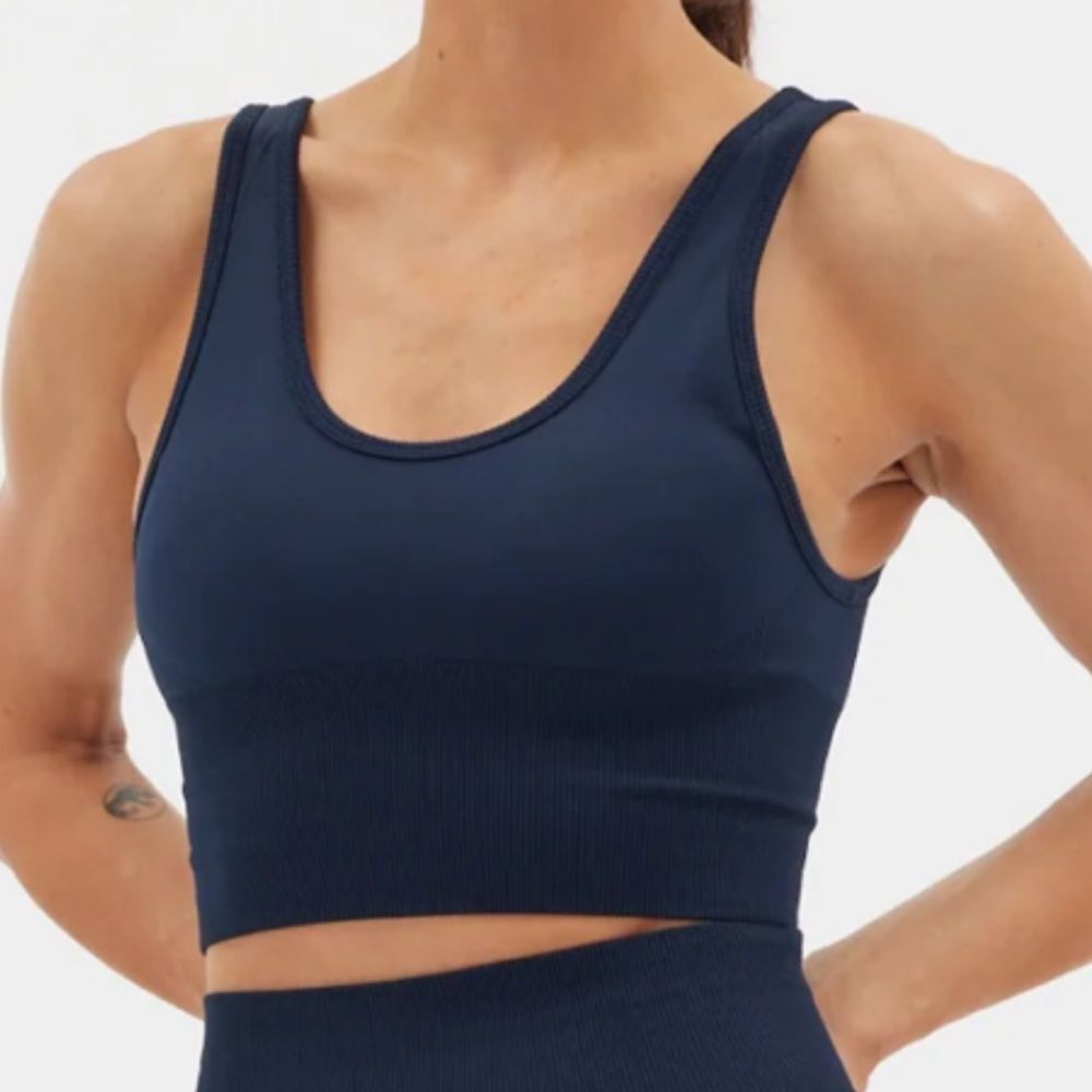 Halfdays NEW Paradis Sports Bra Top Navy